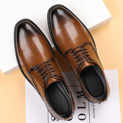 Men's Leather Casual Shoes for Formal Dress and Work Occasions